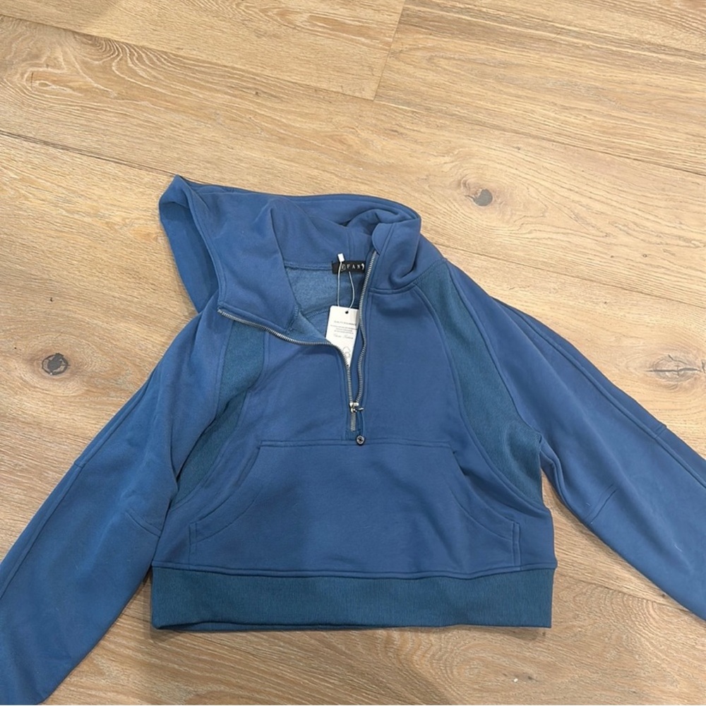Women's Half-Zip Scuba Hoodie